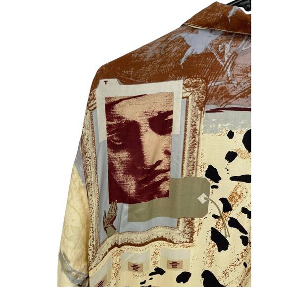 Vintage Louis Feraud Silk Dress Abstract Wearable Art Size 8 - Picture 9 of 15